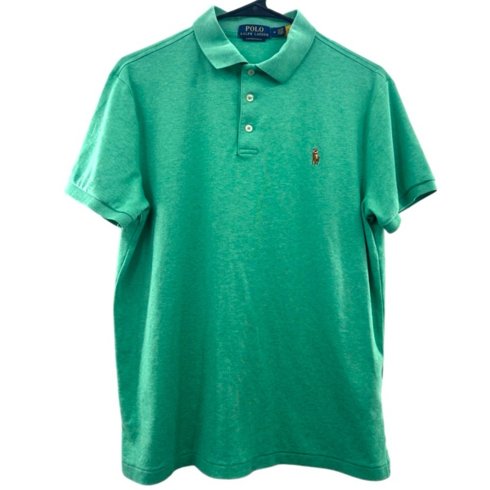 Ralph Lauren Men's Custom Slim Fit Polo Shirt in Vibrant Green